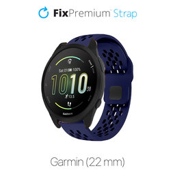 FixPremium - Univerzális szilikonszíj Garminhoz (22mm), kék