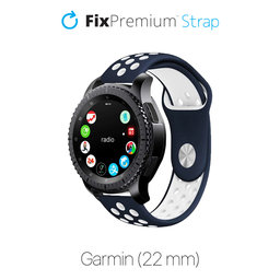 FixPremium - Szilikon sport szíj Garminhoz (22mm), kék