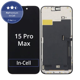 Apple iPhone 15 Pro Max - LCD Kijelző + Érintőüveg + Keret In-Cell FixPremium