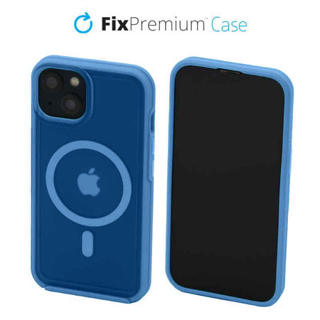 FixPremium - Tok Clear a MagSafe-el - iPhone 14, blue