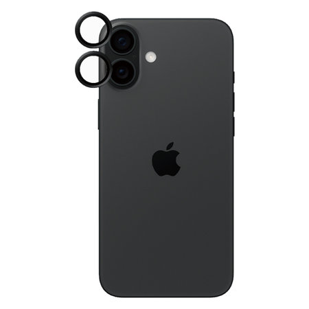 PanzerGlass - Kameralencse Védőburkolat Hoops - iPhone 16 és 16 Plus, fekete