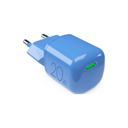 PURO - Töltőadapter MiniPro USB-C, GaN, 20W, blue lagon