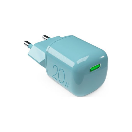 PURO - Töltőadapter MiniPro USB-C, GaN, 20W, island mist