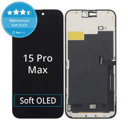 Apple iPhone 15 Pro Max - LCD Kijelző + Érintőüveg + Keret FixPremium Soft