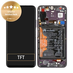 Huawei Honor 20 Pro - LCD Kijelző + Érintőüveg + Keret + Akkumulátor (Purple) - 02352VKJ Genuine Service Pack