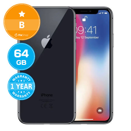 Apple iPhone X Space Gray 64GB B Felújított