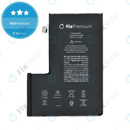 Apple iPhone 12 Pro Max - Akkumulátor A2466 3687mAh FixPremium