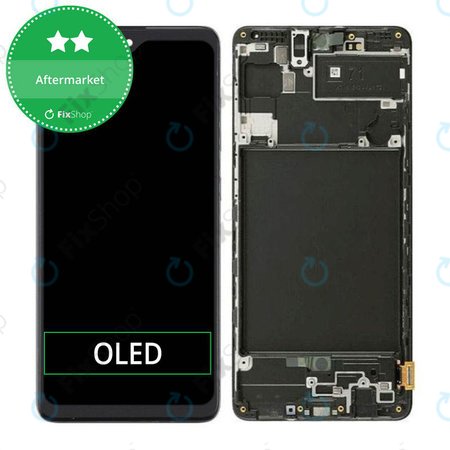 Samsung Galaxy A71 A715F - LCD Kijelző + Érintőüveg + Keret (Small Size Panel) OLED