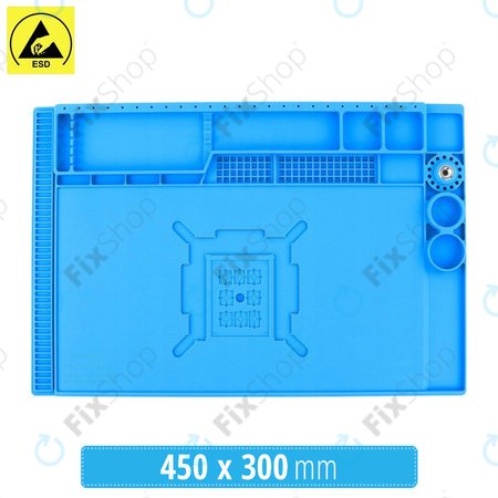 Sunshine SS-004E - ESD Antisztatikus Hőálló Szilikon Alátét - 45 x 30cm