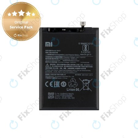 Xiaomi Redmi 8, 8A - Akkumulátor BN51 5000mAh - 46BN51W02093 Genuine Service Pack