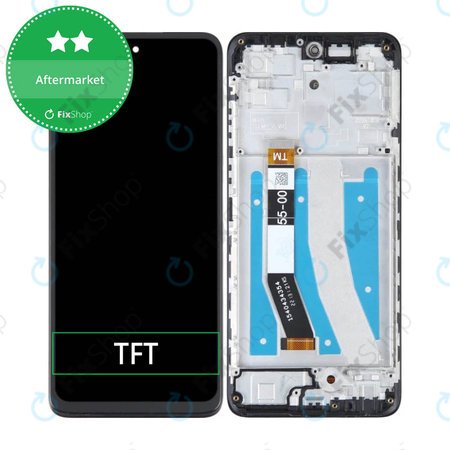 Motorola Moto G32 XT2235 - LCD Kijelző + Érintőüveg + Keret (Mineral Grey) TFT