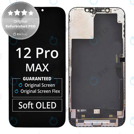 Apple iPhone 12 Pro Max - LCD Kijelző + Érintőüveg + Keret Original Refurbished PRO