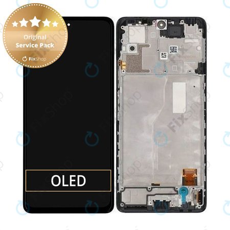 Xiaomi Redmi Note 10 Pro - LCD Kijelző + Érintőüveg + Keret (Onyx Gray) - 56000200K600 Genuine Service Pack