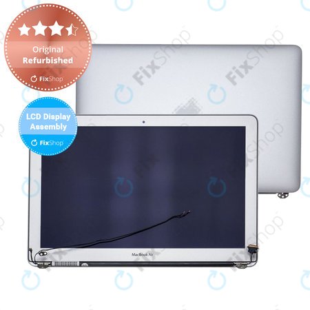 Apple MacBook Air 13" A1466 (Mid 2013 - Mid 2017) - LCD Kijelző + Előlapi Üveg + Fedőlap Original Refurbished