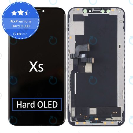 Apple iPhone XS - LCD Kijelző + Érintőüveg + Keret Hard OLED FixPremium