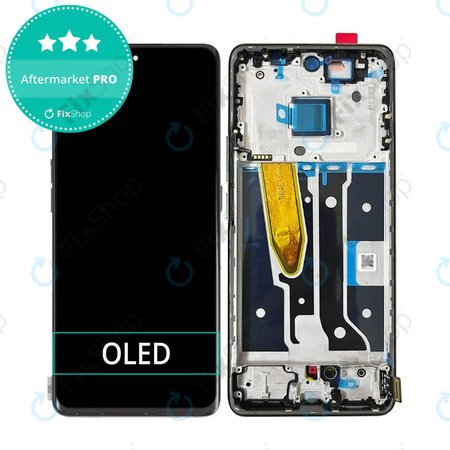 Realme 11 Pro RMX3771 - LCD Kijelző + Érintőüveg + Keret (Astral Black) OLED