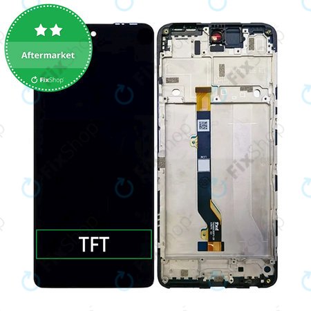 Infinix Hot 30 X6831 - LCD Kijelző + Érintőüveg + Keret (Racing Black) TFT