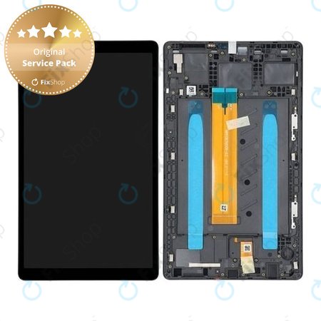 Samsung Galaxy Tab A7 Lite LTE T225 - LDC Kijelző + Érintőüveg + Rám (Gray) - GH81-20632A Genuine Service Pack