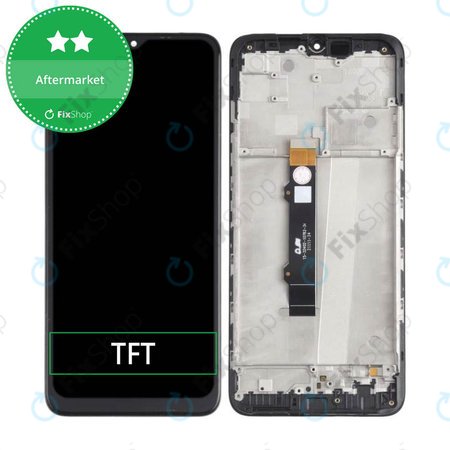 Motorola Moto G50 XT2137 - LCD Kijelző + Érintőüveg + Keret (Steel Gray) TFT