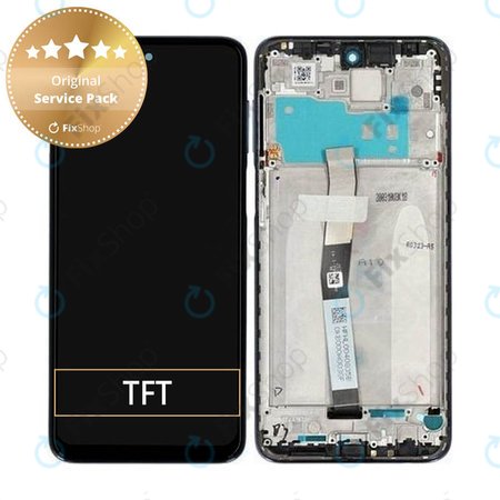 Xiaomi Redmi Note 9 Pro - LCD Kijelző + Érintőüveg + Keret (Glacier White) - 560002J6B200 Genuine Service Pack