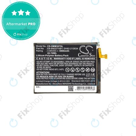 Samsung Galaxy M21 M215F, M30s M307F - Akkumulátor EB-BM207ABY 5900mAh HQ