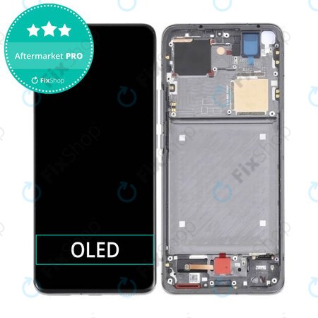 Xiaomi Mi 11 Ultra - LCD Kijelző + Érintőüveg + Keret (Black) OLED