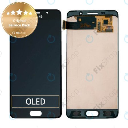 Samsung Galaxy A5 A510F (2016) - LCD Kijelző + Érintőüveg (Black) - GH97-18250B Genuine Service Pack