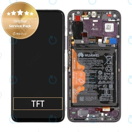 Huawei Honor 20 Pro - LCD Kijelző + Érintőüveg + Keret + Akkumulátor (Purple) - 02352VKJ Genuine Service Pack