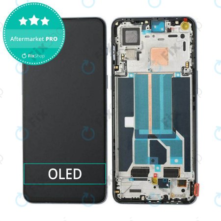 OnePlus Nord 2 5G - LCD Kijelző + Érintőüveg + Keret (Grey Sierra) OLED