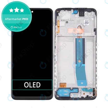 Xiaomi Redmi Note 11, Poco M4 Pro 4G - LCD Kijelző + Érintőüveg + Keret (Black) OLED