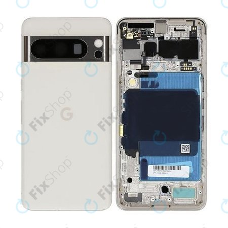 Google Pixel 8 Pro GC3VE G1MNW - Hátsó ház (Porcelain) - G949-00694-01 Genuine Service Pack