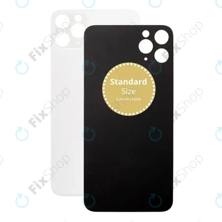 Apple iPhone 11 Pro - Hátsó Ház Üveg (Silver)