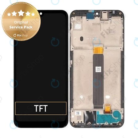 Motorola Moto E6 Plus XT2025 - LCD Kijelző + Érintőüveg + Keret - 5D68C14961 Genuine Service Pack