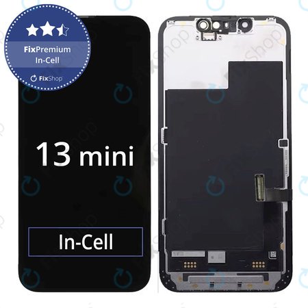 Apple iPhone 13 Mini - LCD Kijelző + Érintőüveg + Keret In-Cell FixPremium