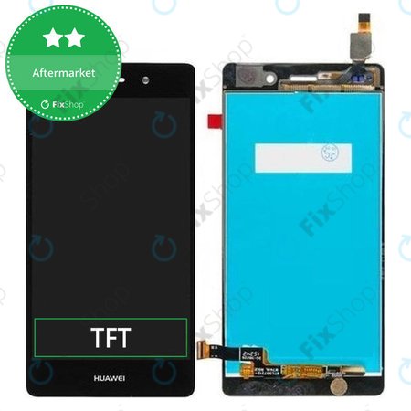 Huawei P8 lite - LCD Kijelző + Érintőüveg (Black) TFT