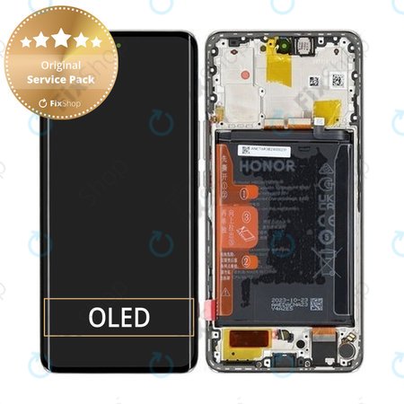 Honor Magic6 Lite - LCD Kijelző + Érintőüveg + Keret + Akkumulátor (Orange) - 0235AHHS, 0235AHHT Genuine Service Pack