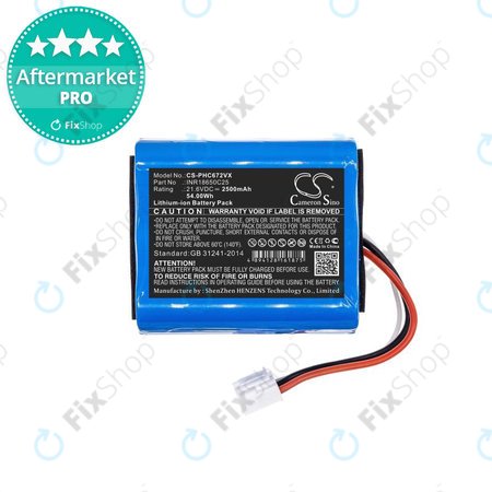 Philips SpeedPro, SpeedPro Aqua - Akkumulátor INR18650C25 Li-Ion 21.6V 2500mAh HQ