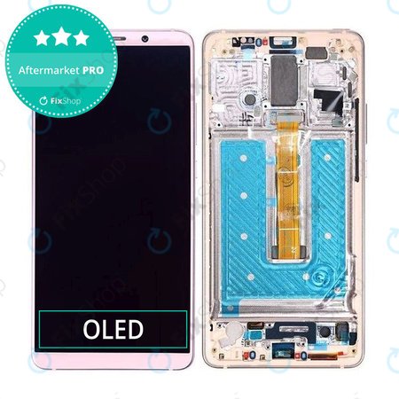 Huawei Mate 10 Pro - LCD Kijelző + Érintőüveg + Keret (Pink Gold) OLED