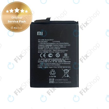 Xiaomi Poco X3 NFC, X3 Pro - Akkumulátor BN57 5160mAh - 460200003J1G Genuine Service Pack