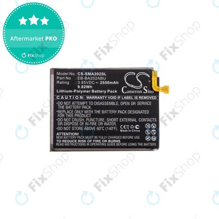 Samsung Galaxy A20e A202F - Akkumulátor EB-BA202ABU 2950mAh HQ