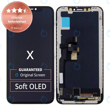 Apple iPhone X - LCD Kijelző + Érintőüveg + Keret Original Refurbished