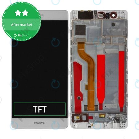 Huawei P9 - LCD Kijelző + Érintőüveg + Keret (White) TFT