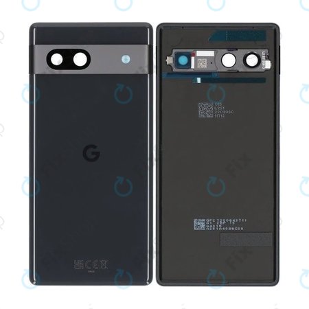 Google Pixel 7a - Akkumulátor Fedőlap (Charcoal) - G949-00387-00 Genuine Service Pack