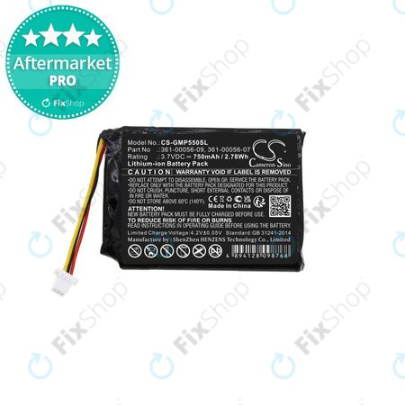 Garmin Drive 60, 61, Pro 70, Pro 550, Pro Trashbreaker, PT 5, PT 10, Sport Pro Transmitter, TB 10 - Akkumulátor 361-00056-07, 361-00056-09 750mAh HQ