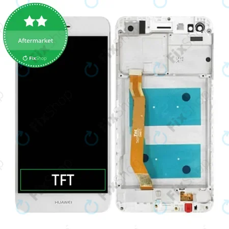 Huawei P9 lite mini, Y6 Pro (2017) - LCD Kijelző + Érintőüveg + Keret (White) TFT