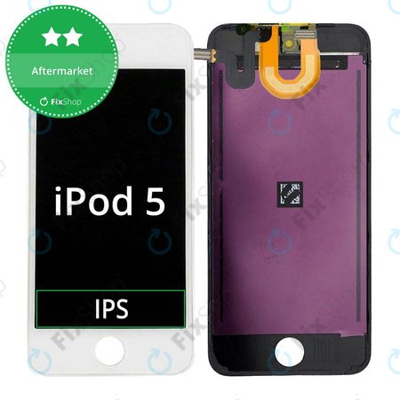 Apple iPod Touch (5th Gen, 6th Gen, 7th Gen) - LCD Kijelző + Érintőüveg + Keret (White) TFT