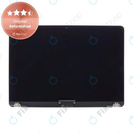 Apple MacBook Air 13" M3 A3113 (2024) - LCD Kijelző + Előlapi Üveg + Fedőlap (Midnight) Original Refurbished