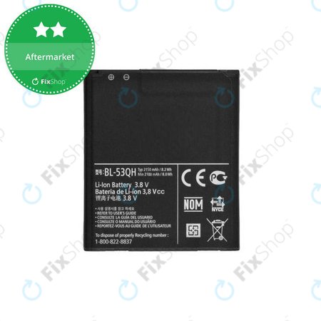 LG Optimus 4X HD P880, L9 P760, P875, F5, L7 4G - Akkumulátor BL-53QH 2150mAh