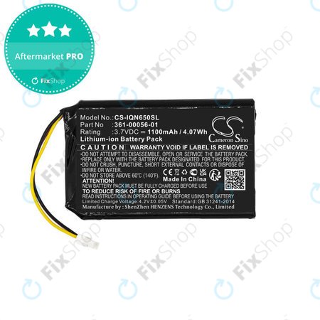 Garmin Nuvi 53, 53LMT, 65, 65LM - Akkumulátor 361-00056-01 1100mAh HQ