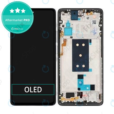 Xiaomi 11T, 11T Pro - LCD Kijelző + Érintőüveg + Keret (Black) OLED